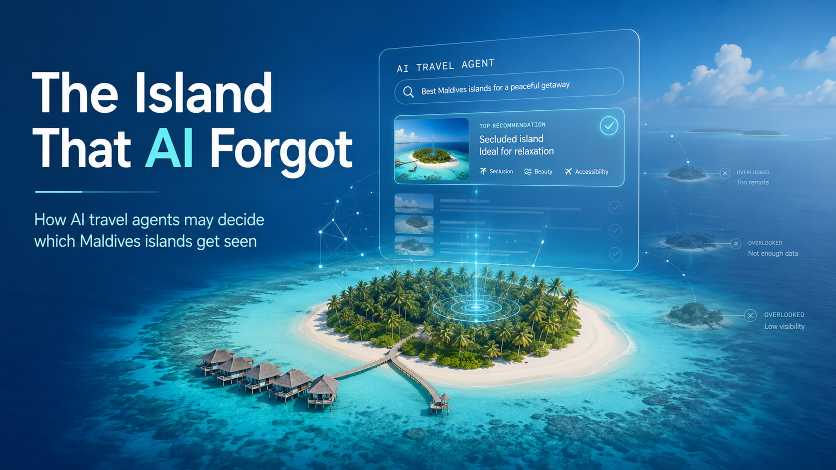 The Invisible Shelf: How AI Travel Agents Will Decide Which Maldives Islands Get Seen
